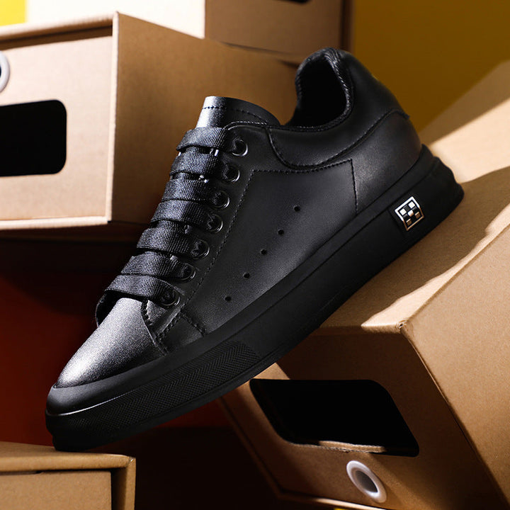 Drune | Sneaker Mit Erhöhung Bequeme Freizeitschuhe Mit 6 Cm Verstecktem Absatz, Aus Kunstleder, Für Alltag & Business