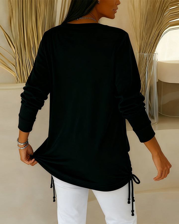 Drune | Top mit Kontrastfarben Im Zwei in Eins Look