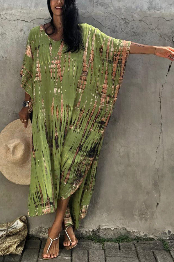 Drune Freely – Lockeres Überwurfkleid im Batik-Boho-Stil