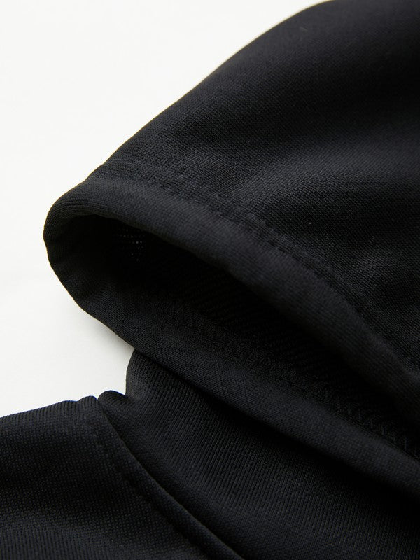 Drune | vintage Schädelprint oversized Hoodie mit Reißverschluss