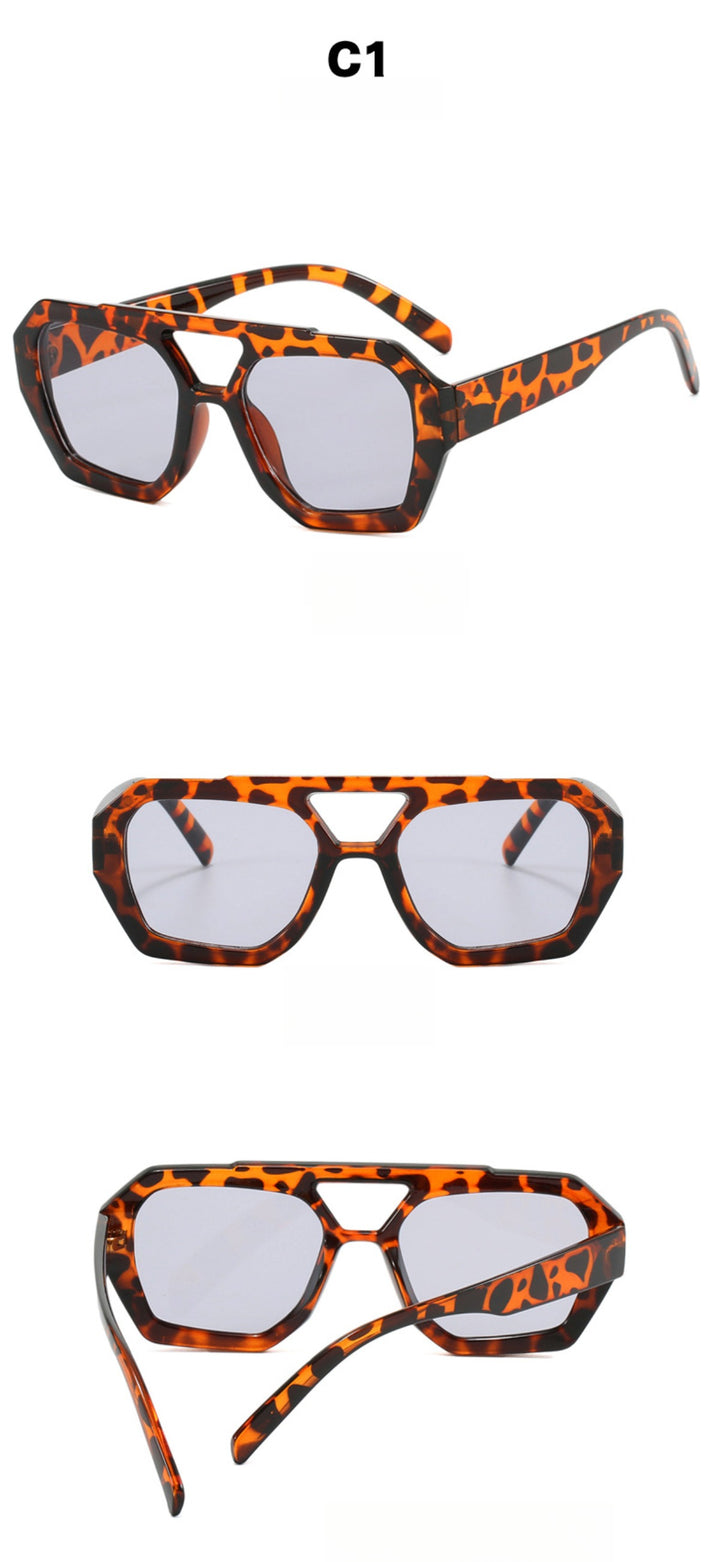 Drune | Unregelmäßige Doppelstrahl-Sonnenbrille