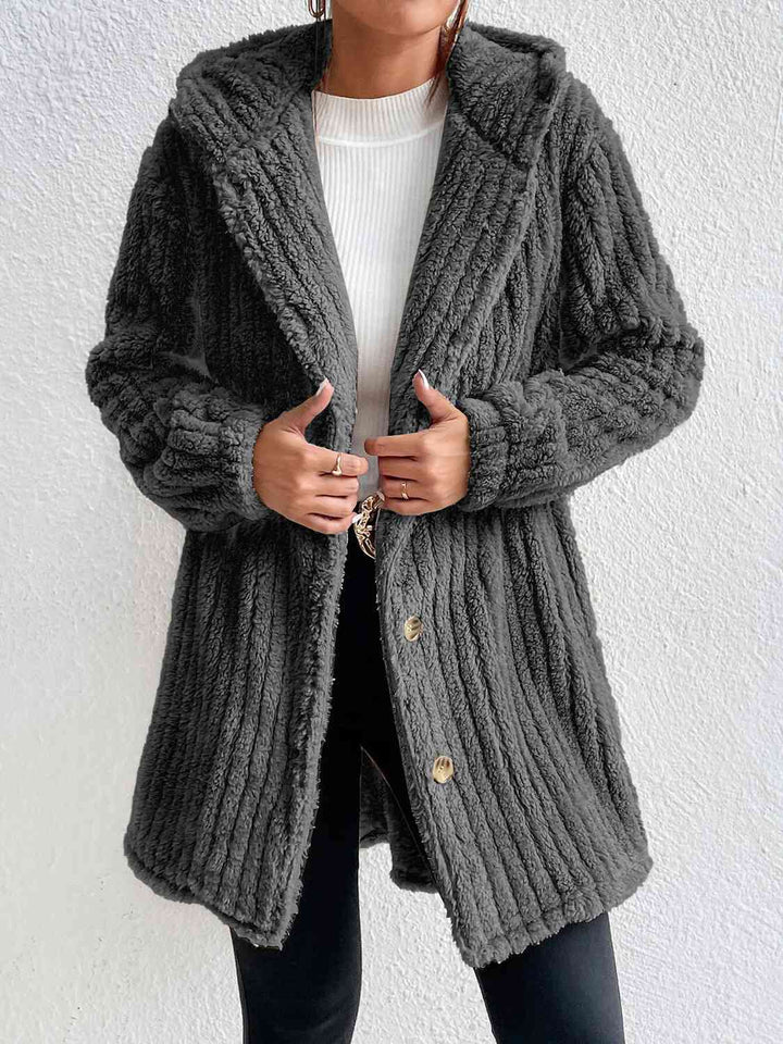 Drune | Button Down Kapuzenmantel