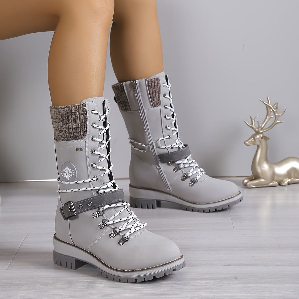 Drune - Elegante Gestrickte Thermo-Stiefel