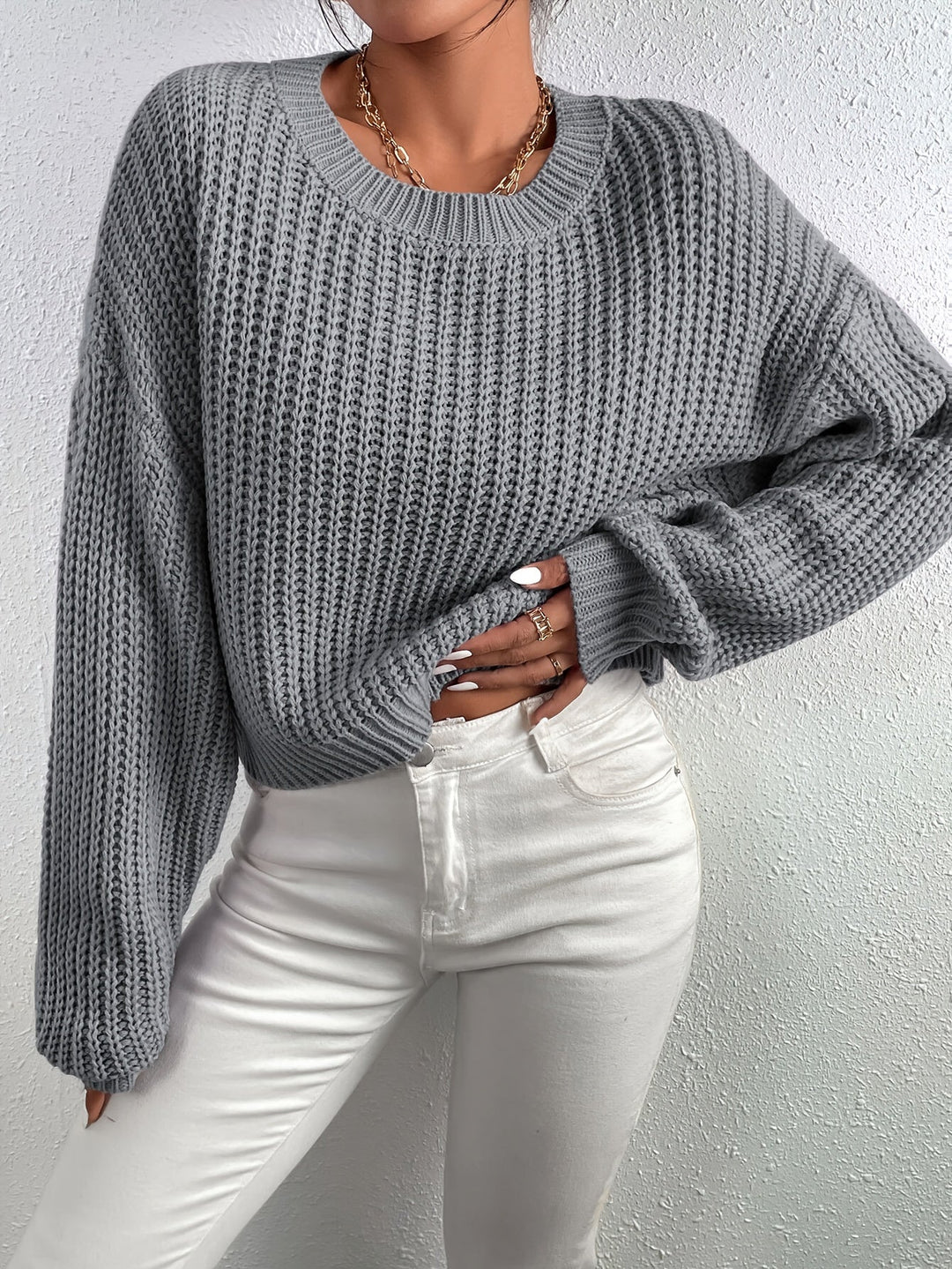 Drune | Lässiger Longpullover Damen mit