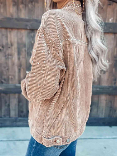Drune | Nietenkragenknopfhemdjacke