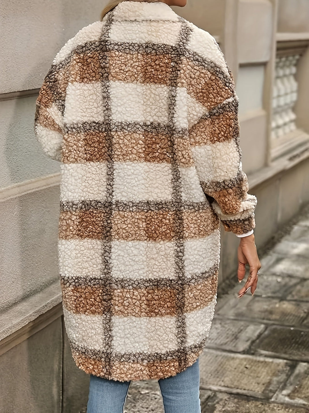 Drune | Langarmige Jacke Aus Teddyfleece Acryl Warm und Trendy