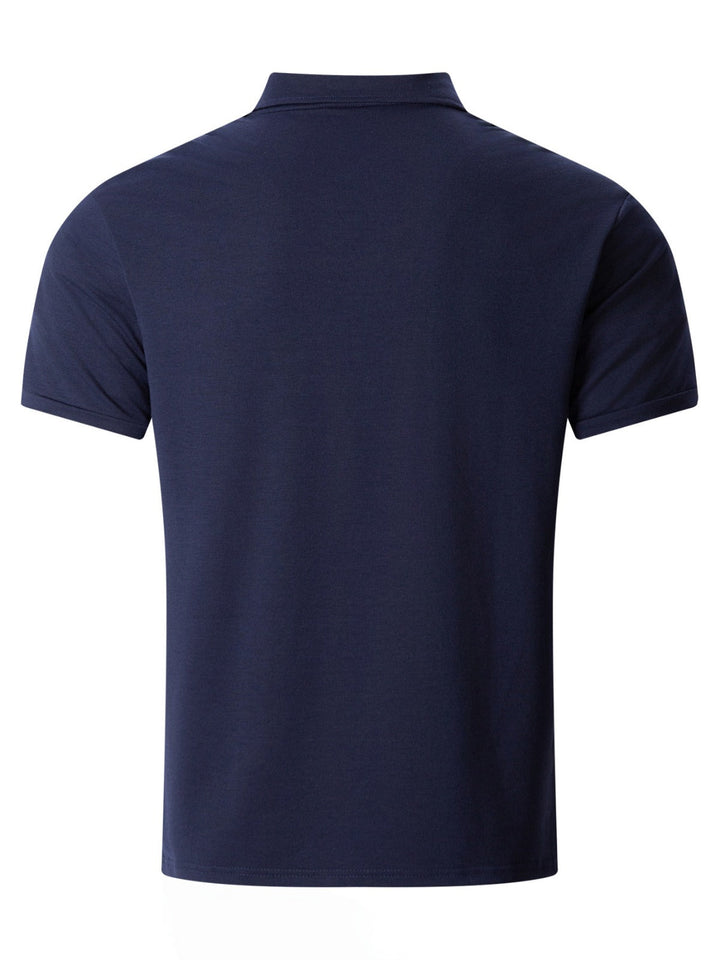 Drune | Poloshirt mit Doppeltasche und Revers