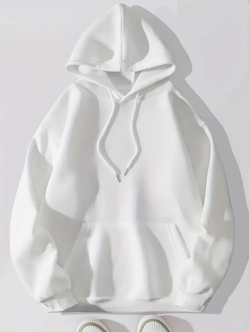 Drune | Bequemer Einfarbiger Damen Hoodie mit Kapuze
