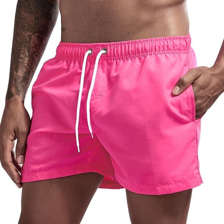 Drune | Einfarbige Herrenstrandshorts Schnelltrocknend