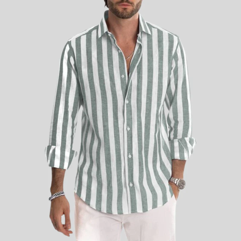 Drune | Elegante Gestreifte Sommerbluse