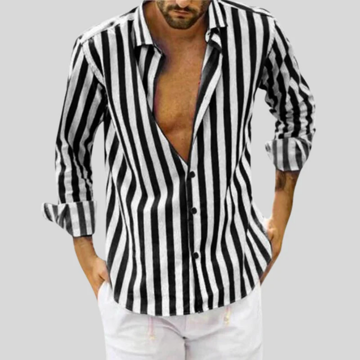 Drune | Elegante Gestreifte Sommerbluse