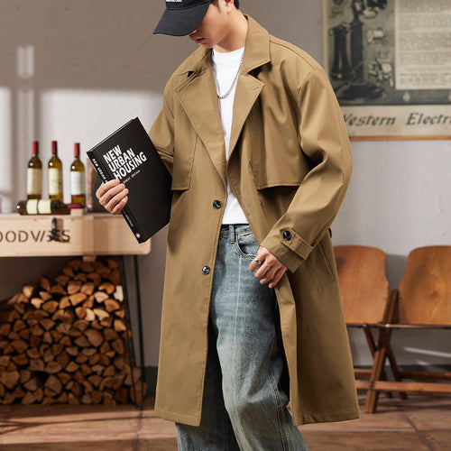 Drune | Trenchcoat Adjustable Passform Modernes Langdesign