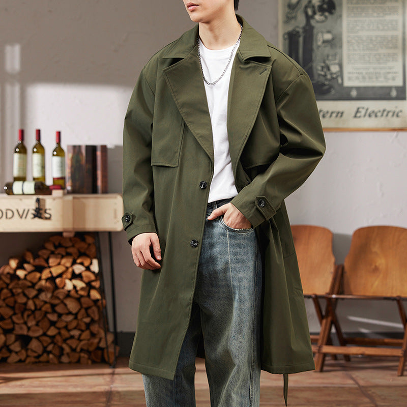 Drune | Trenchcoat Adjustable Passform Modernes Langdesign