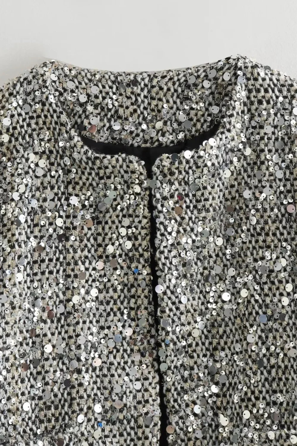 Drune | Luxuriöse Tweed Paillettenjacke