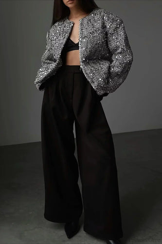 Drune | Luxuriöse Tweed Paillettenjacke