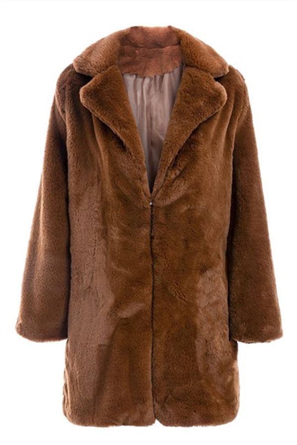 Drune | Shaggy Kunstfell Teddy Mantel