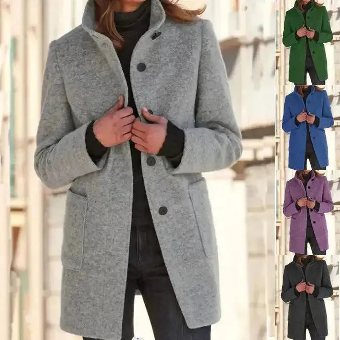 Drune | Eleganter einreihiger Damen-Trenchcoat
