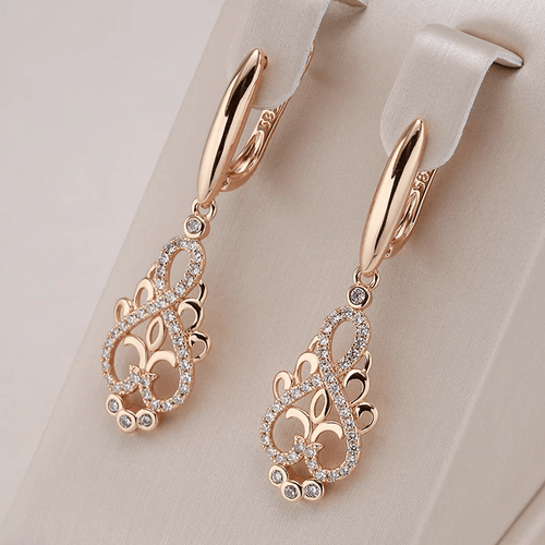 Drune | Elfen Ohrringe Mit Zirkonia in Gold