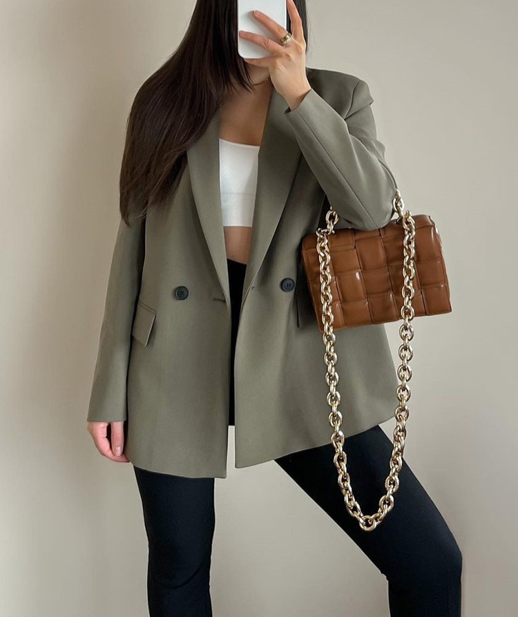 Drune | Trendiger Damenblazer mit Taschen