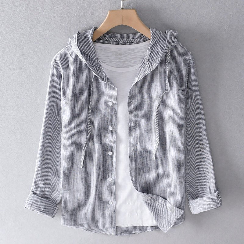 Drune | Leinenbluse Mit Kapuze