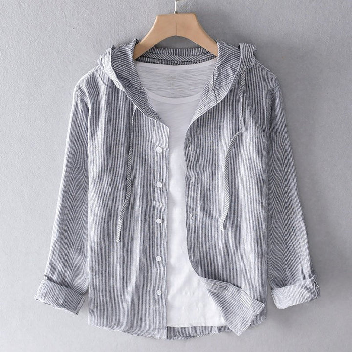Drune | Leinenbluse Mit Kapuze