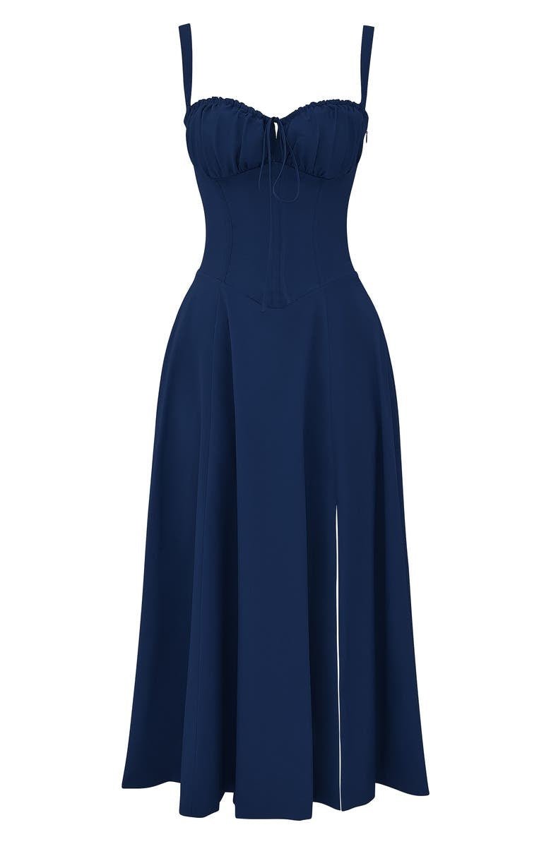 Drune | Sommerliches Midi Kleid Mit Trägern & Schlitz Luftig, Elegant & Perfekt Für Warme Tage