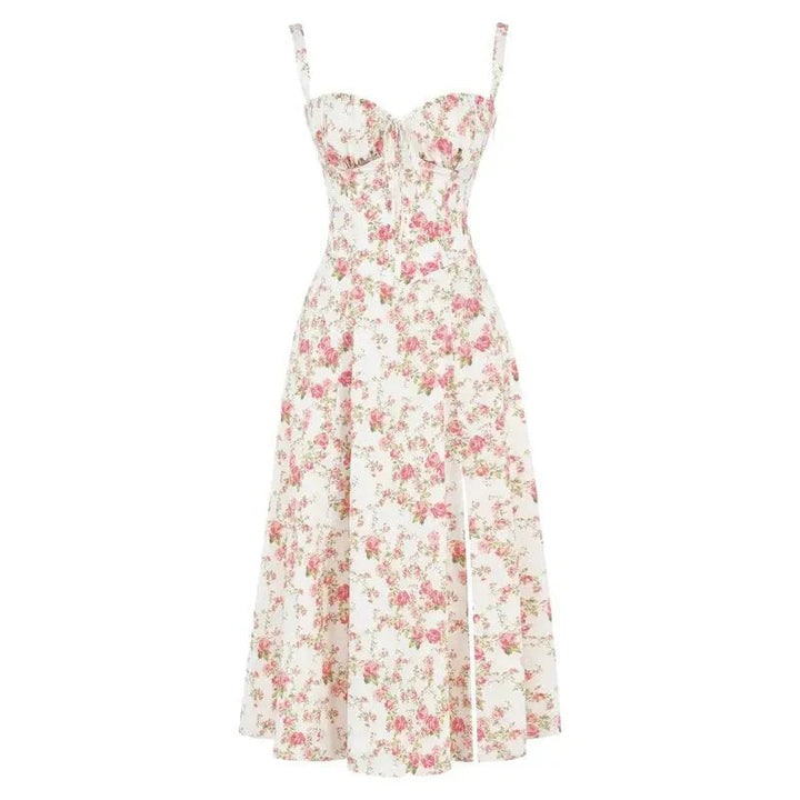 Drune | Sommerliches Midi Kleid Mit Trägern & Schlitz Luftig, Elegant & Perfekt Für Warme Tage