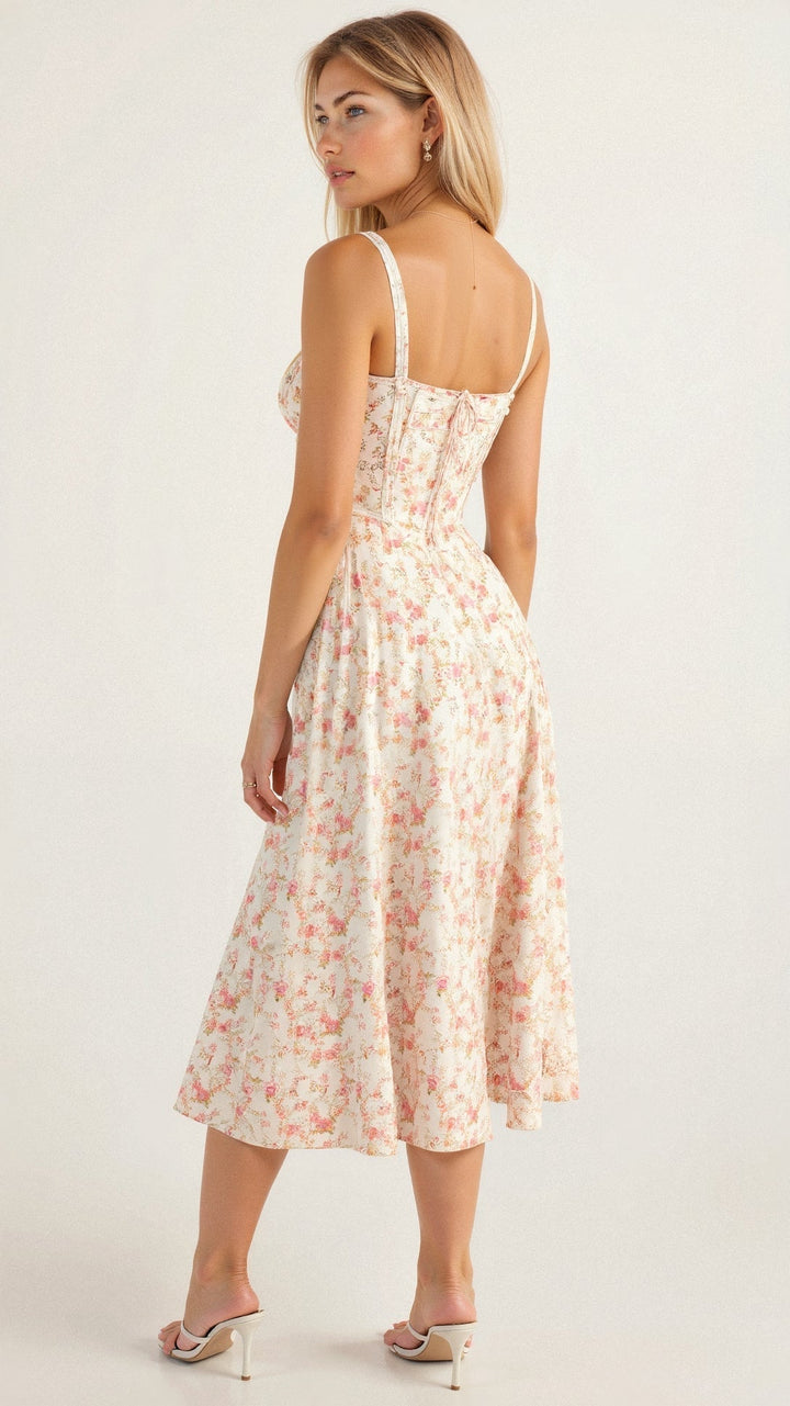 Drune | Sommerliches Midi Kleid Mit Trägern & Schlitz Luftig, Elegant & Perfekt Für Warme Tage