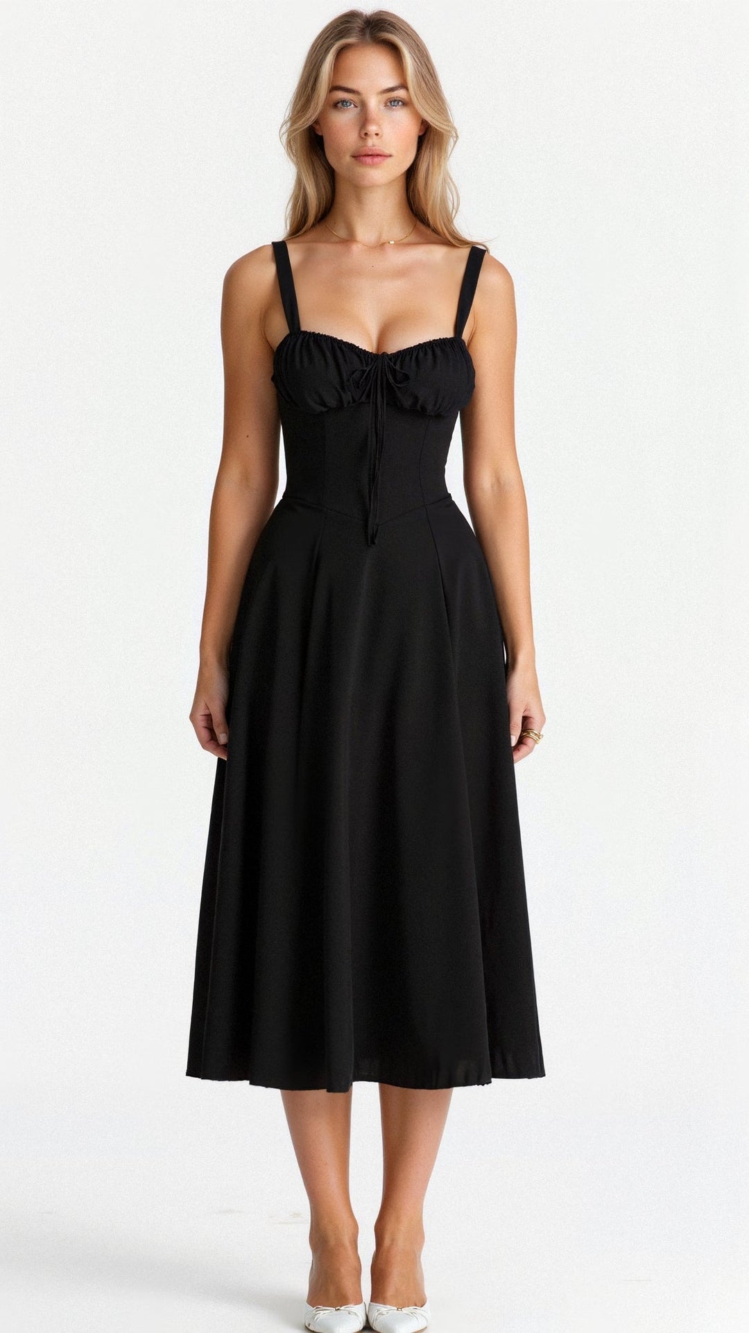 Drune | Sommerliches Midi Kleid Mit Trägern & Schlitz Luftig, Elegant & Perfekt Für Warme Tage