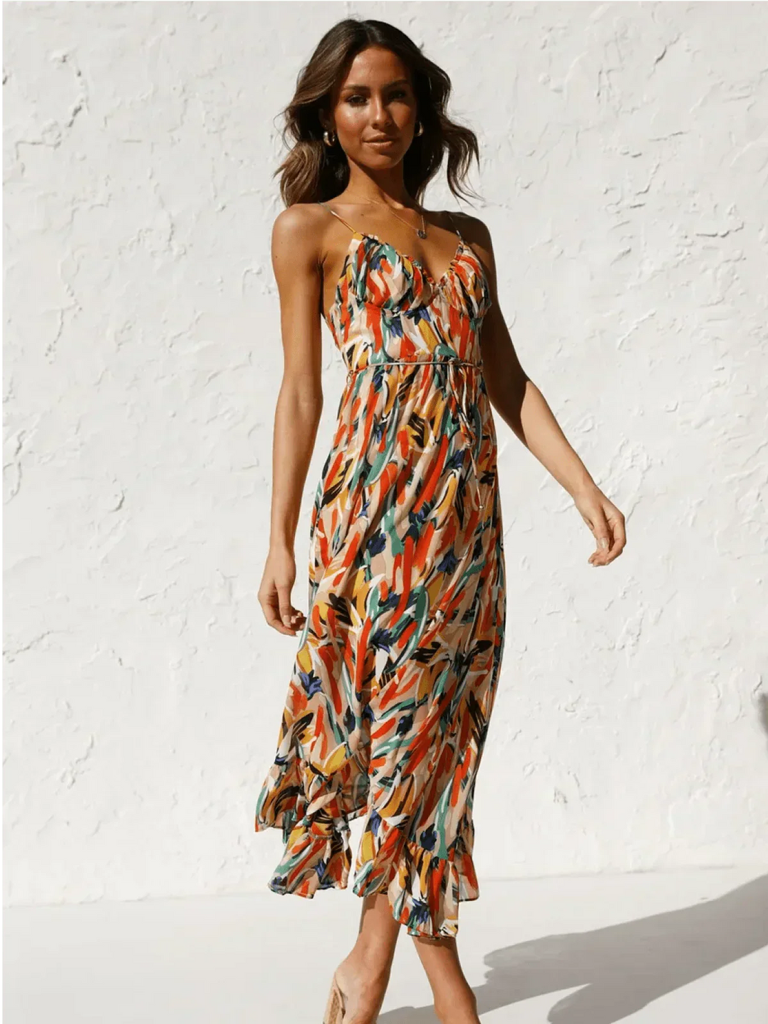 Serena™ - Buntes Midi-Kleid