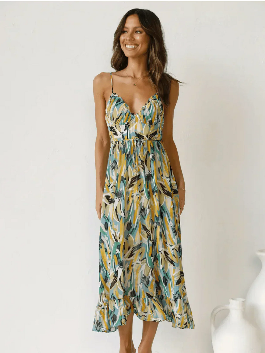 Serena™ - Buntes Midi-Kleid