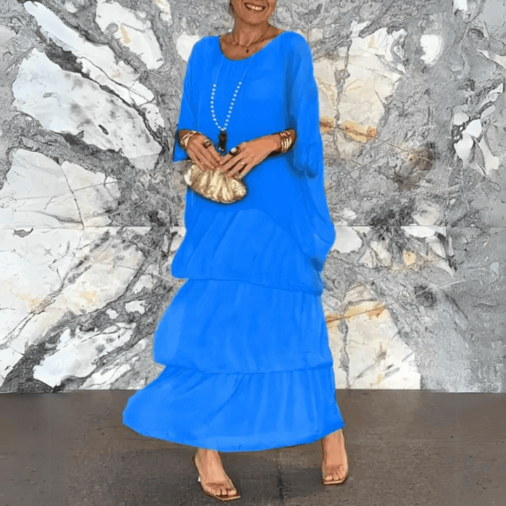 Drune | Exklusive Chiffon Lange Kleid