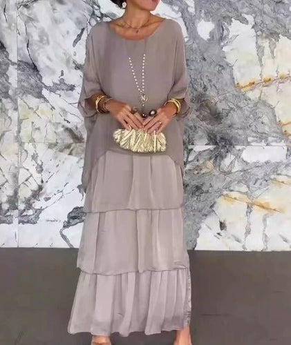 Drune | Exklusive Chiffon Lange Kleid
