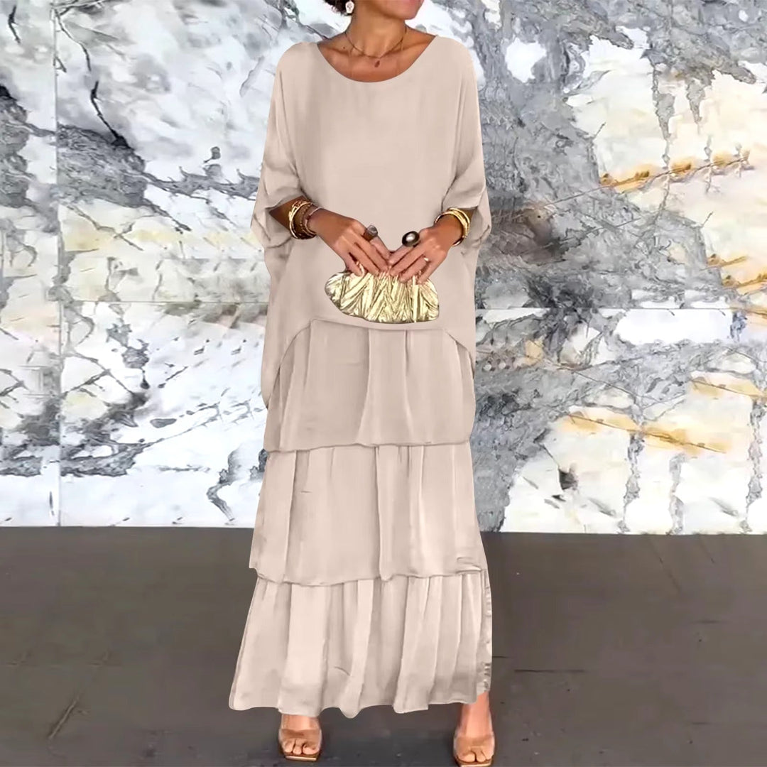 Drune | Exklusive Chiffon Lange Kleid