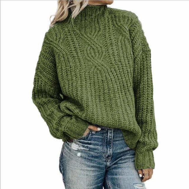 Drune | Pullover - Damen Winter Vintage Kabelstrickpullover