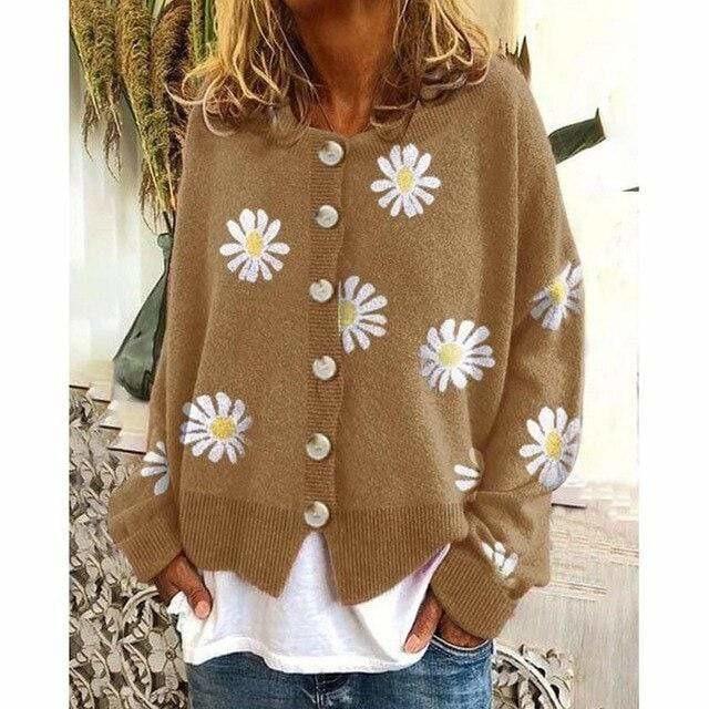 Drune | Langer Strickmantel für Damen