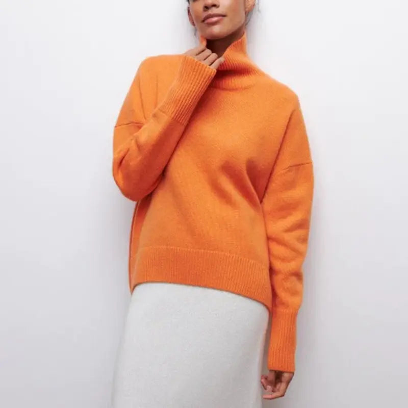 Drune | Warmer Rollkragenpullover in schlichtem Design für Frauen