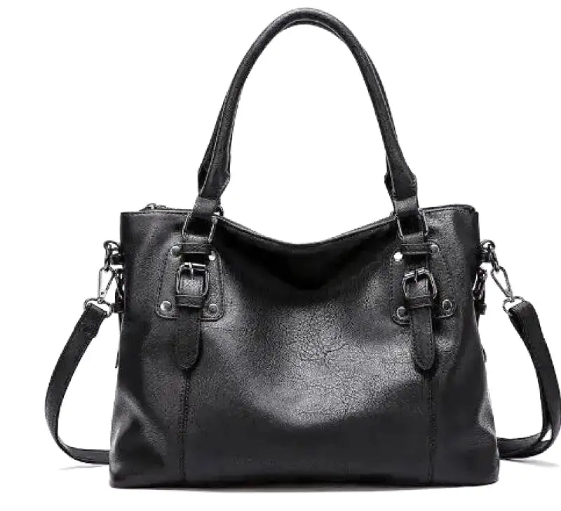 Drune | Vintage Große Kapazität Handtasche Aus Weichem Material mit Schulterriemen