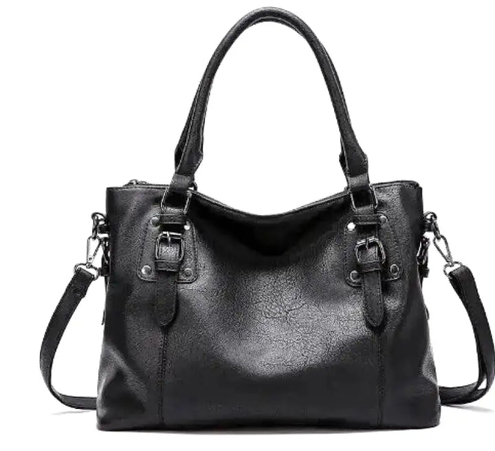 Drune | Vintage Große Kapazität Handtasche Aus Weichem Material mit Schulterriemen