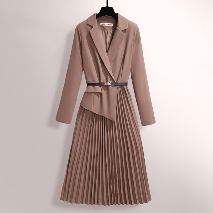 Drune | Klassische Faltenrock Damen Kleid Zeitlose Eleganz