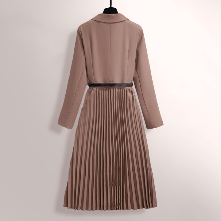 Drune | Klassische Faltenrock Damen Kleid Zeitlose Eleganz