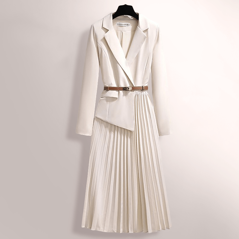 Drune | Klassische Faltenrock Damen Kleid Zeitlose Eleganz