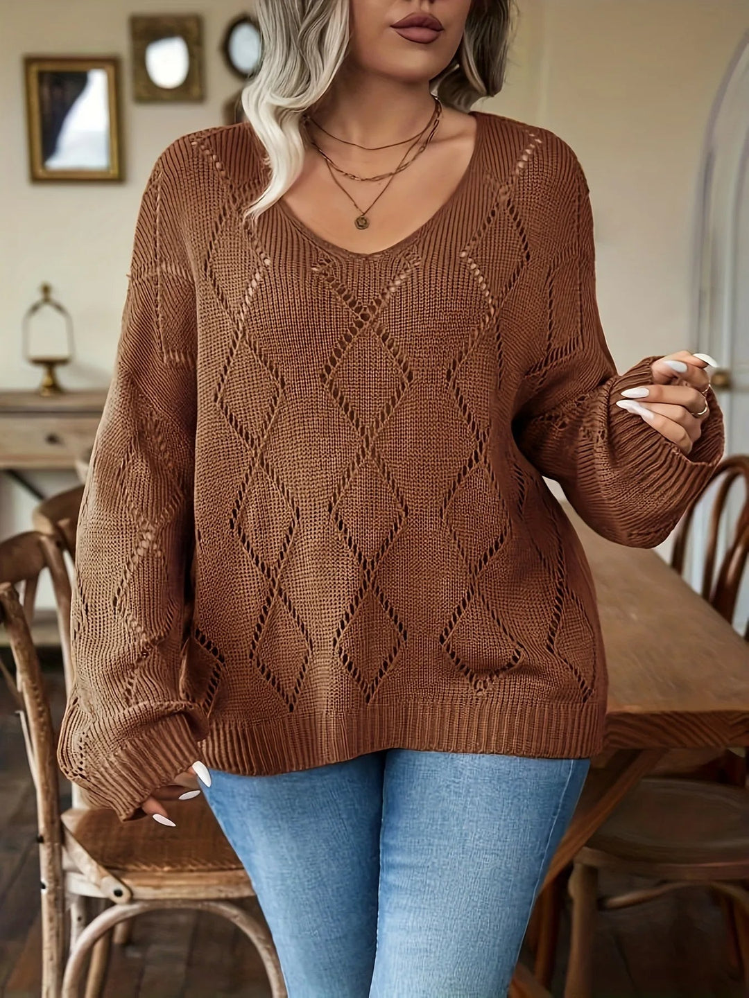 Drune | Euro Chic Gemütlicher Strickpullover