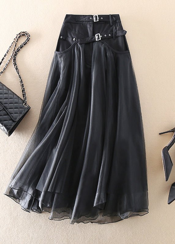 Drune | Französischer Patchwork-Tüllrock – Eleganter Midi-Rock für Damen