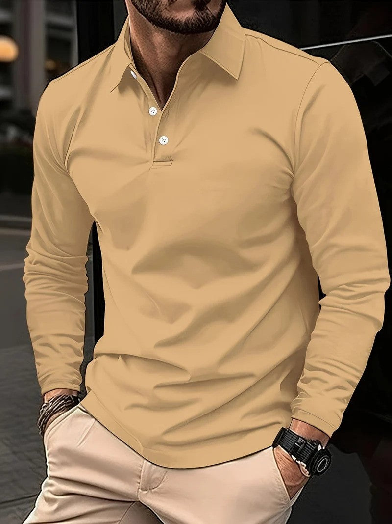 Drune | Herren Poloshirt Langarm Klassisch
