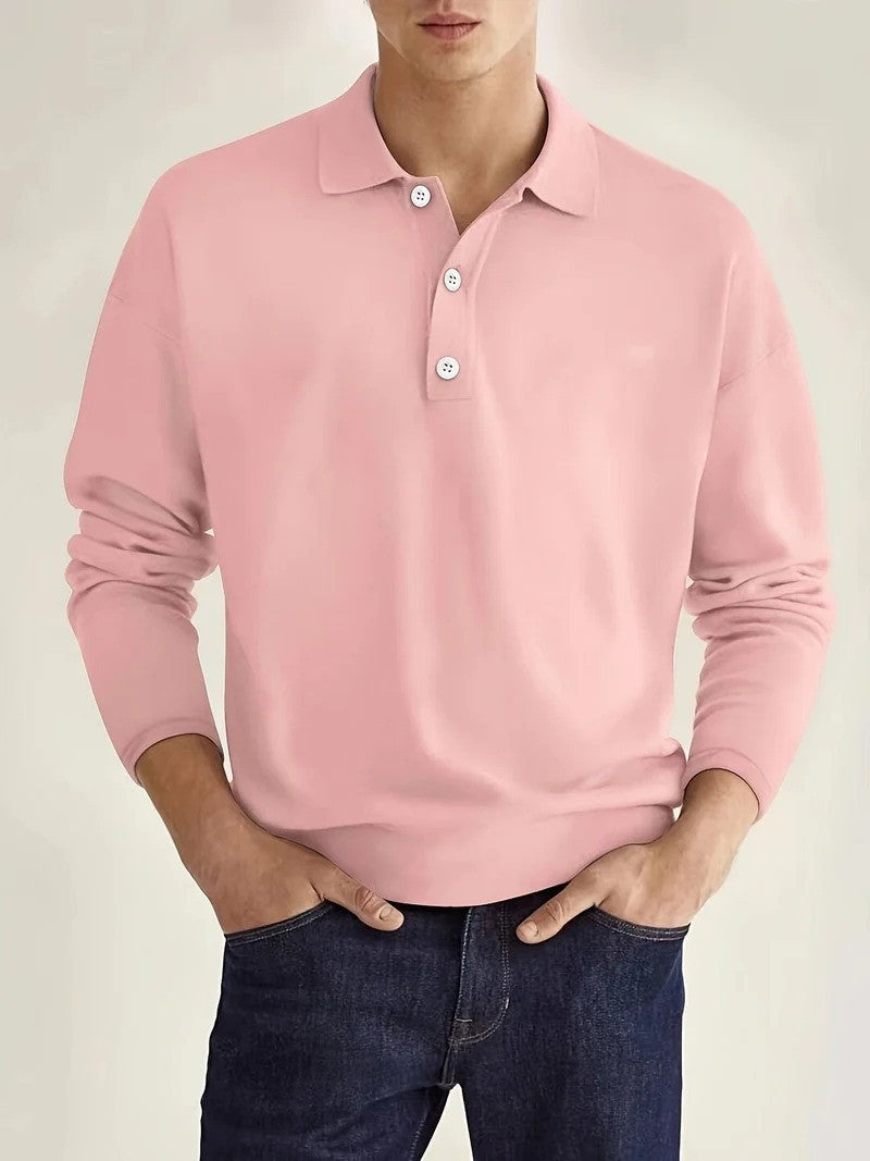 Drune | Herren Poloshirt Langarm Klassisch
