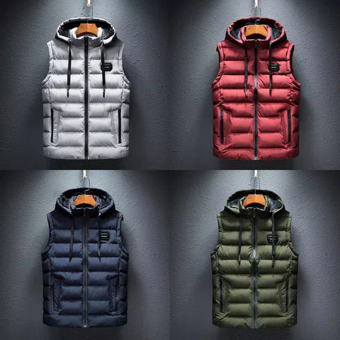 Drune | gesteppte Outdoor Hoodie Weste