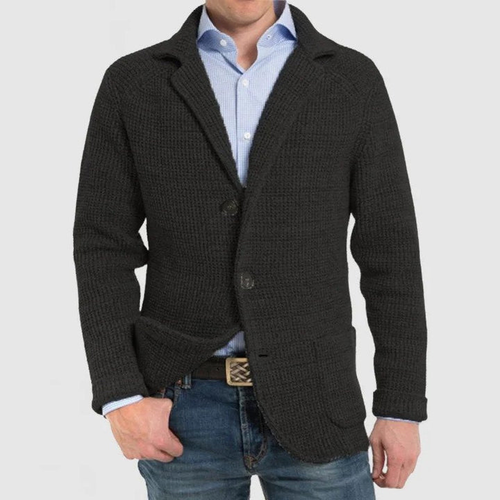 Drune | Elegante Herrenjacke mit langen Ärmeln und Pattentaschen