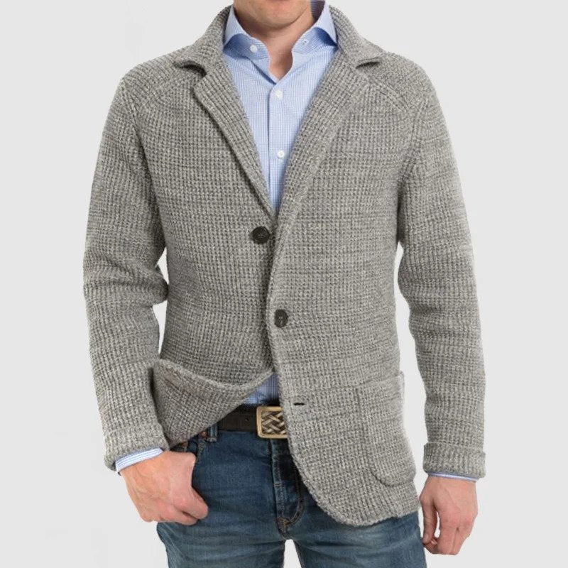 Drune | Elegante Herrenjacke mit langen Ärmeln und Pattentaschen