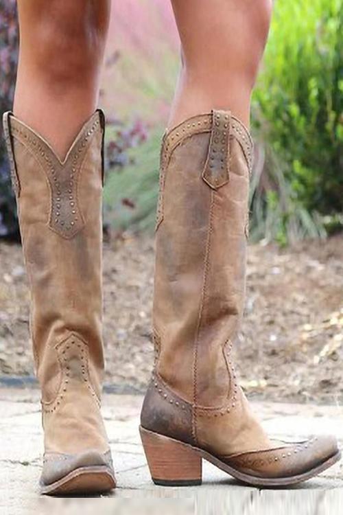 Drune Western Cowboy Stiefel Side View